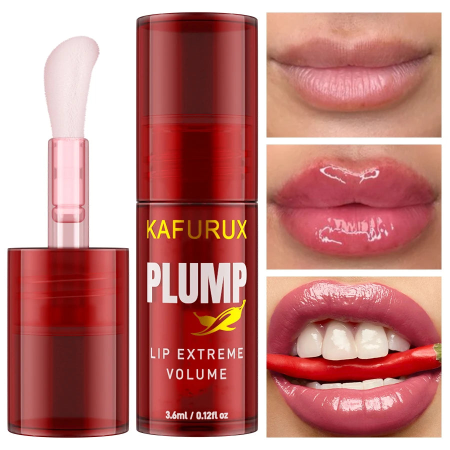 ✨ KAFURUX Lip Plump Gloss – Instant Volume & Hydration