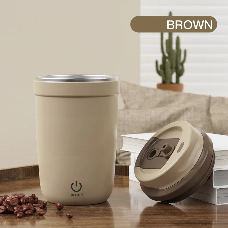 ☕Self-Mixing Coffee Mug – Elegant & Smart 380ML Cup