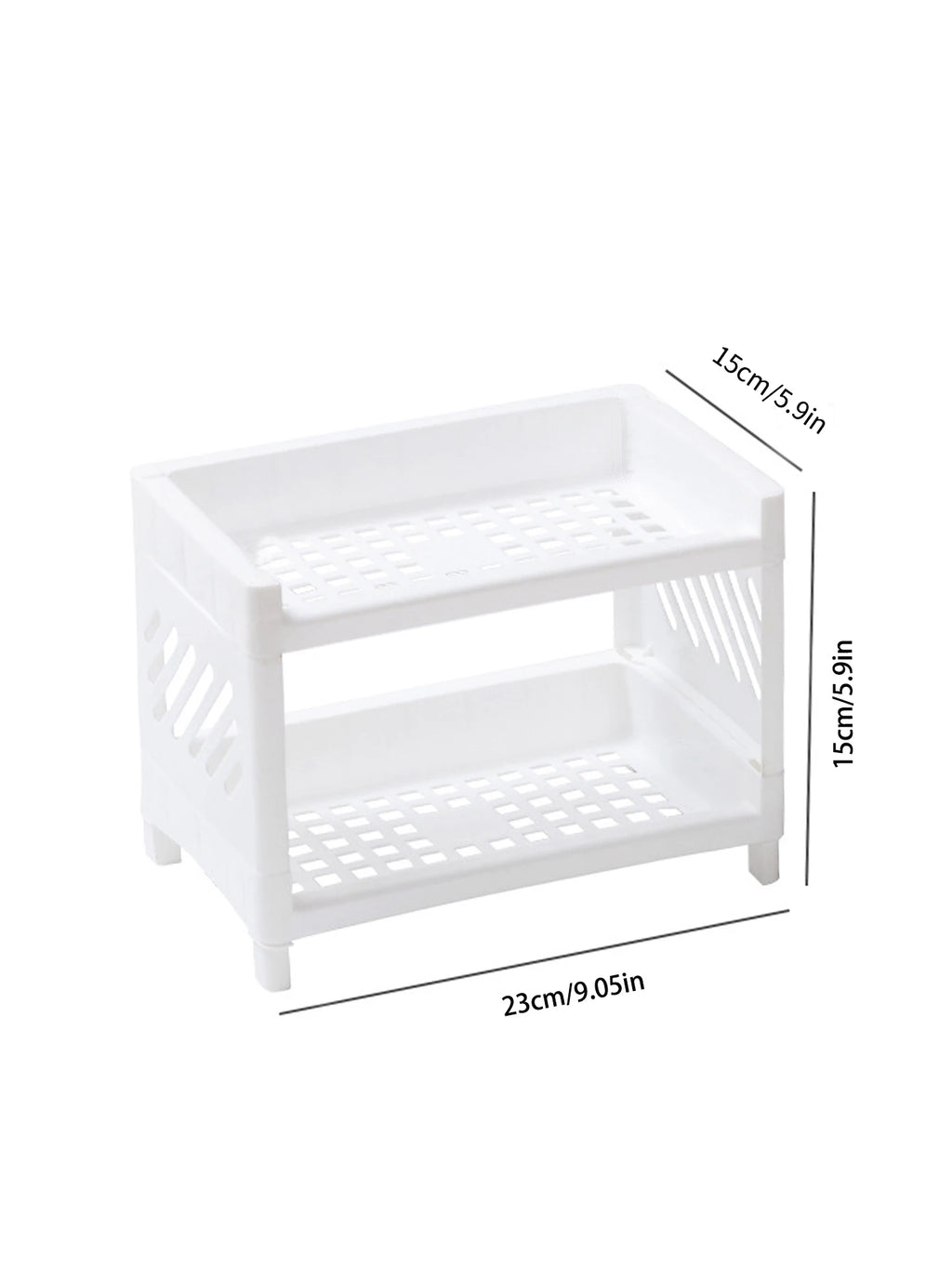 ✨ 1PC Double Layer Desktop Storage Rack – Organize in Style