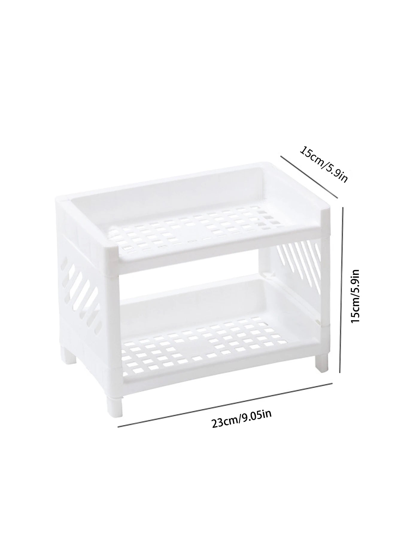 ✨ 1PC Double Layer Desktop Storage Rack – Organize in Style