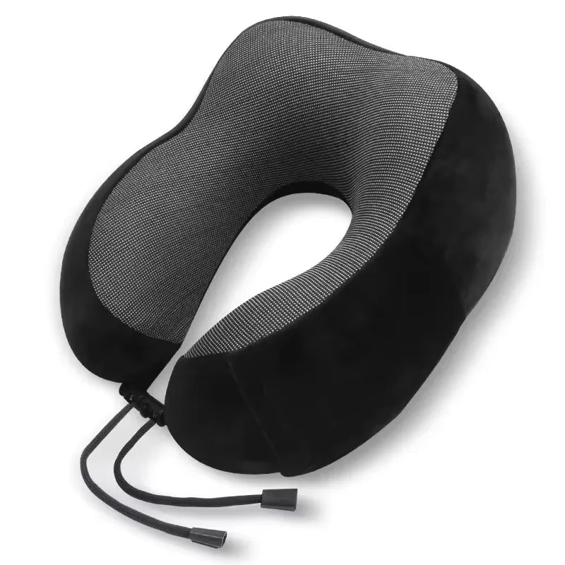 💎Luxury Memory Foam Neck Pillow – For Relaxed Sleep & Effortless Travel