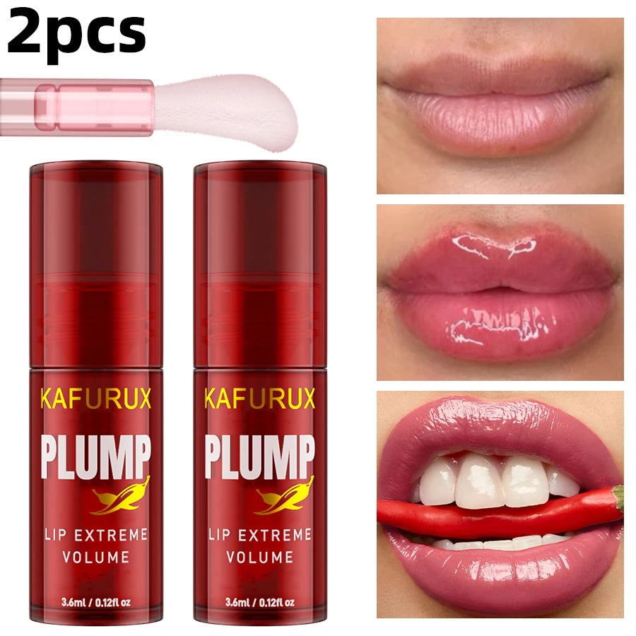 ✨ KAFURUX Lip Plump Gloss – Instant Volume & Hydration
