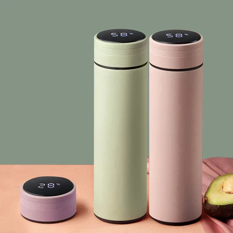 💧500ML Smart Thermos — Stylish, Insulated & Multi-Functional