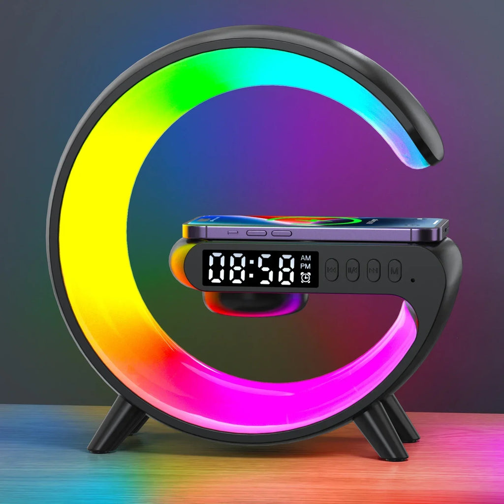 ⚡Weveloura™ 3-in-1 Wireless Charger — Fast Charging, RGB Glow & Speaker