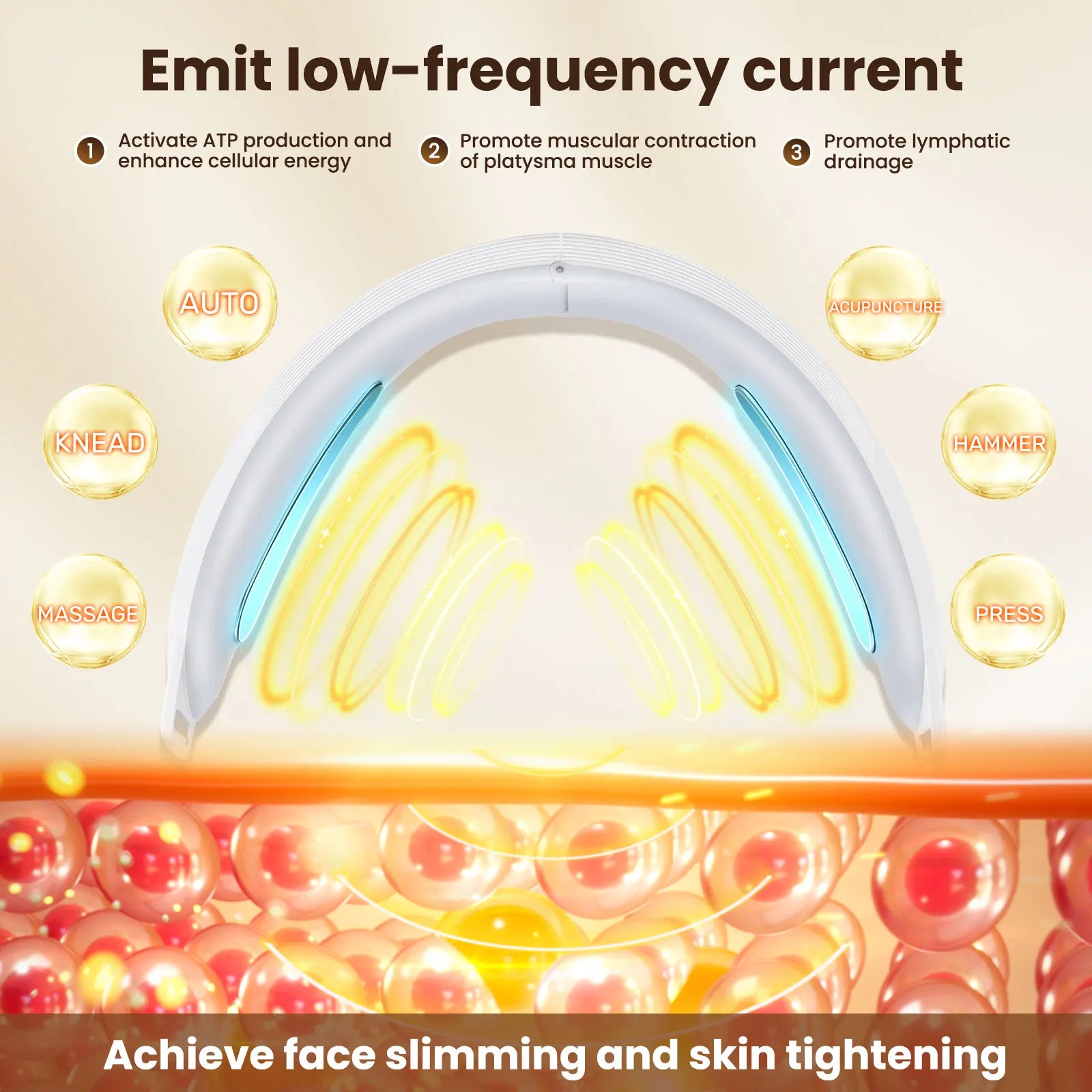 ⚡V-Shape Face Lifting EMS Device – Anti-Aging, Firming & Contouring Beauty Tool