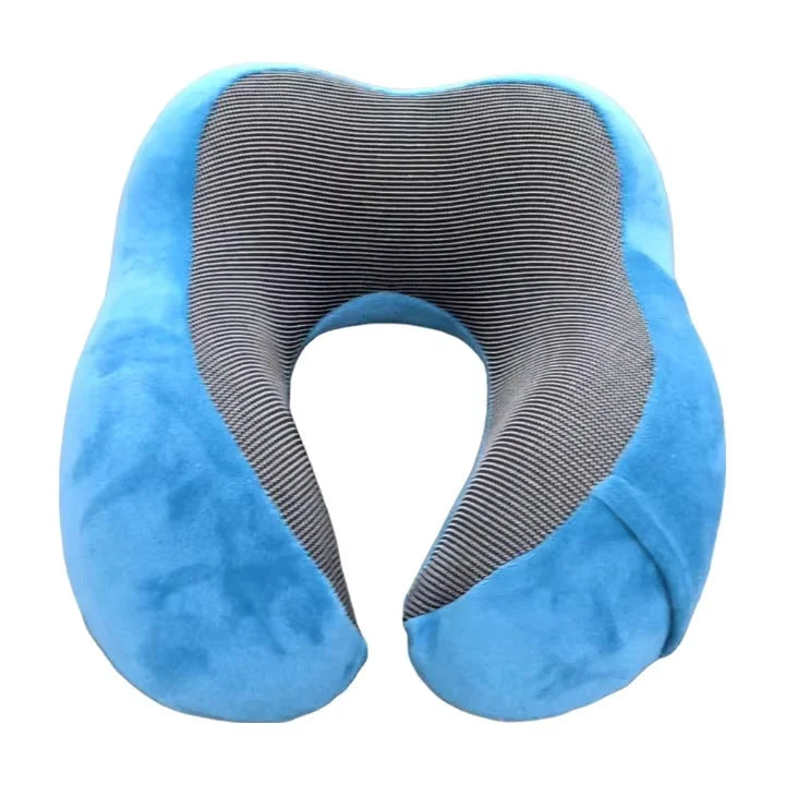 💎Luxury Memory Foam Neck Pillow – For Relaxed Sleep & Effortless Travel