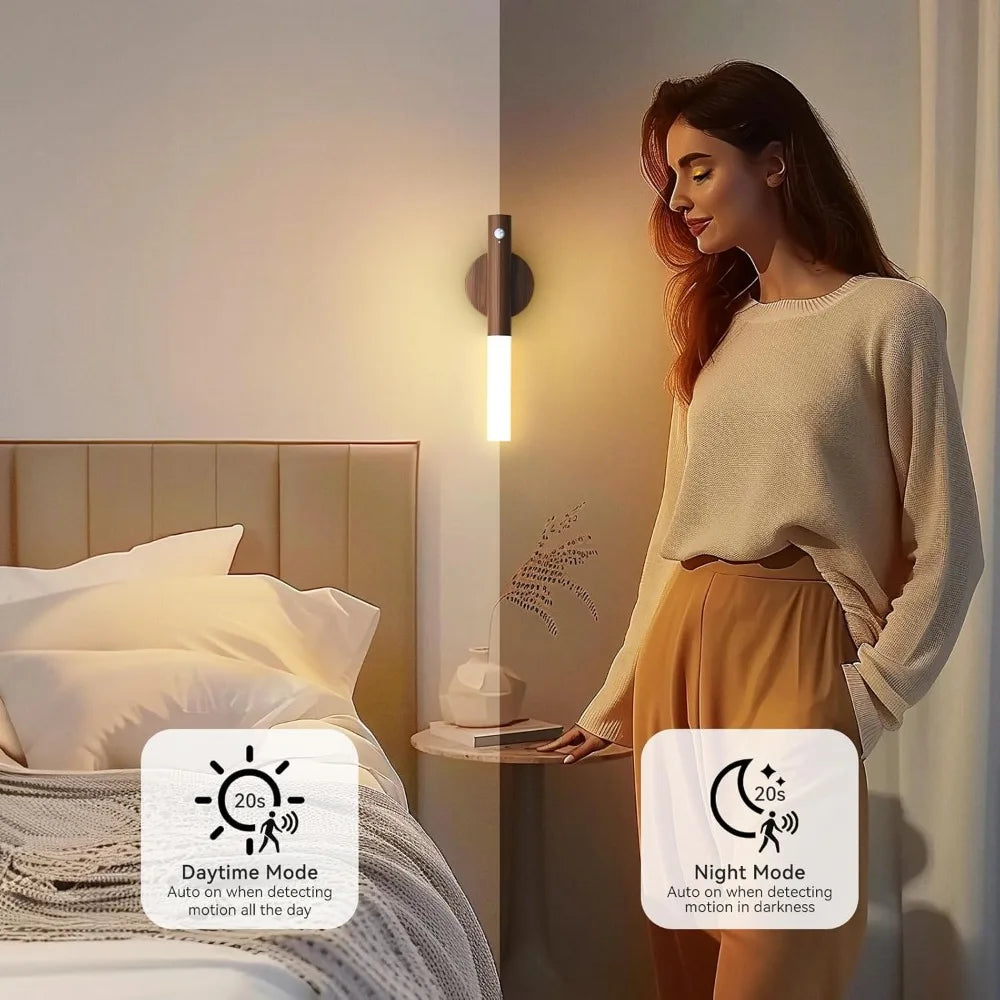 ✨ Smart LED Night Light – USB Charging, Motion Sensor, Bedside & Wardrobe Lighting