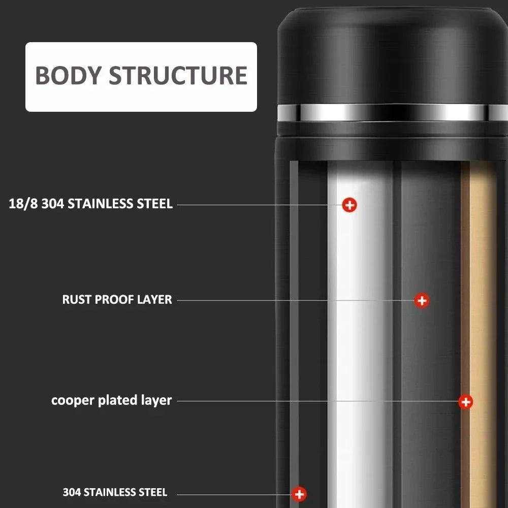 💧500ML Smart Thermos — Stylish, Insulated & Multi-Functional