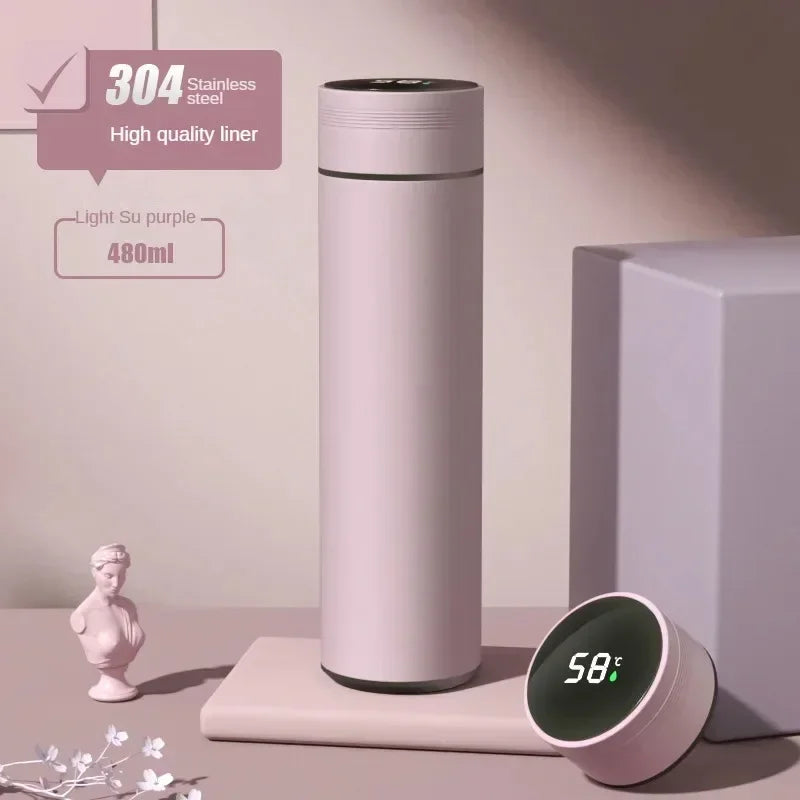 💧500ML Smart Thermos — Stylish, Insulated & Multi-Functional