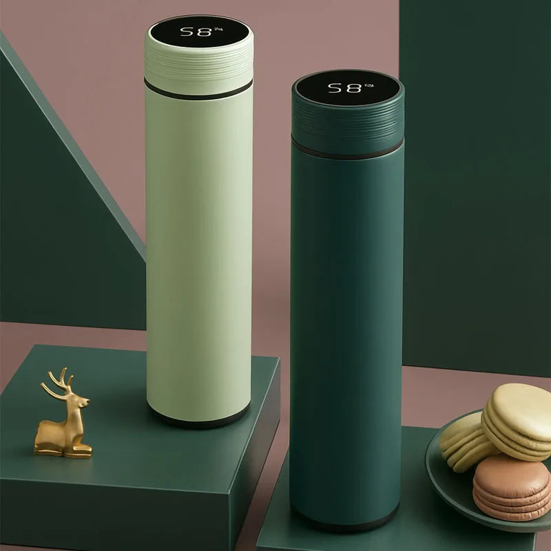 💧500ML Smart Thermos — Stylish, Insulated & Multi-Functional